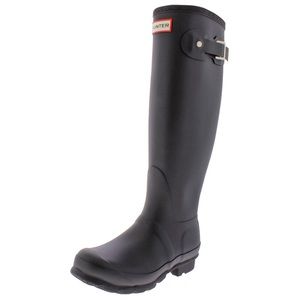 Hunter Original Blk Matte Tall Rubber Boots Sz 8.5